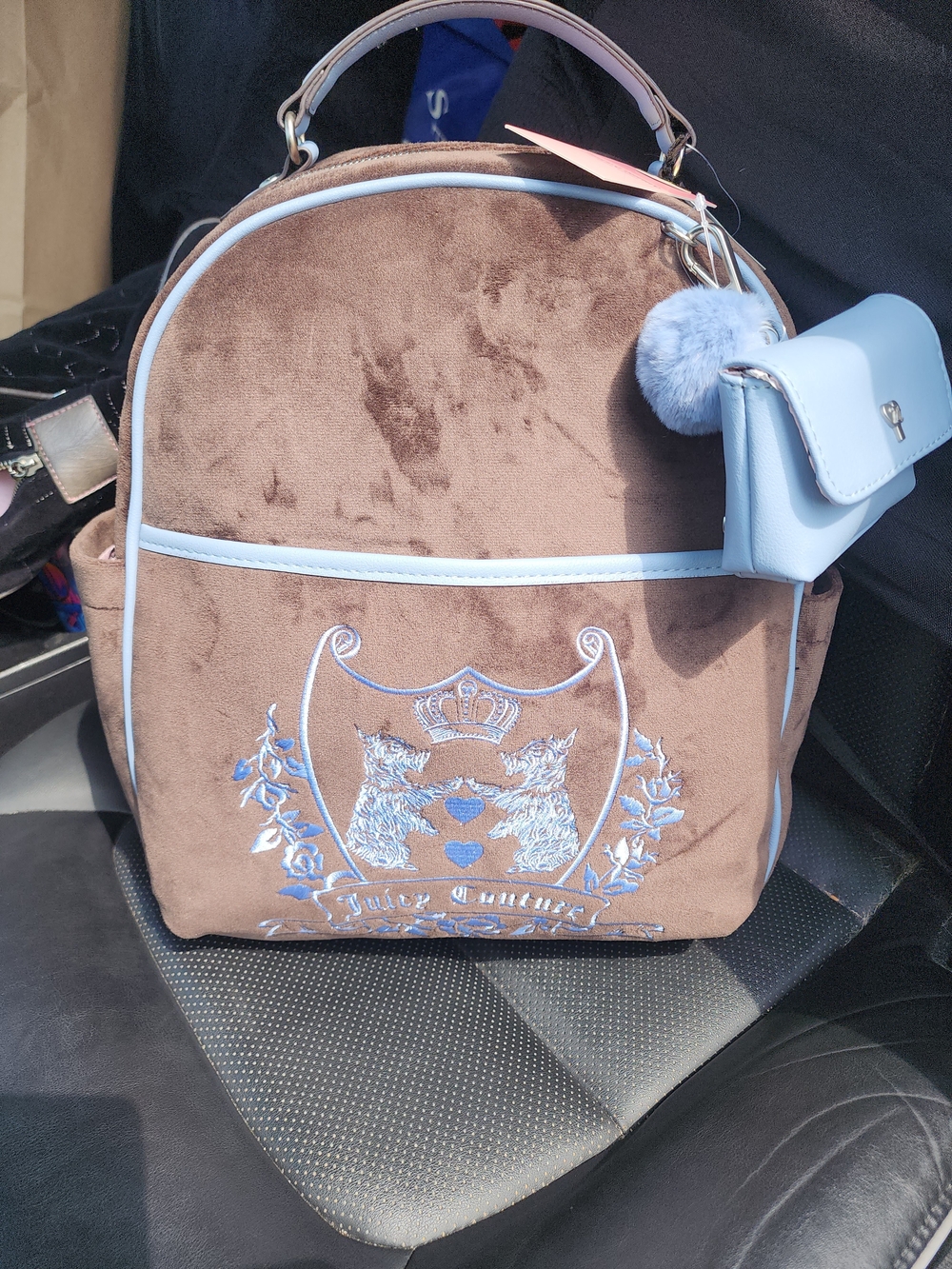 Nwt Juicy Couture new love chapter backpack chocolate